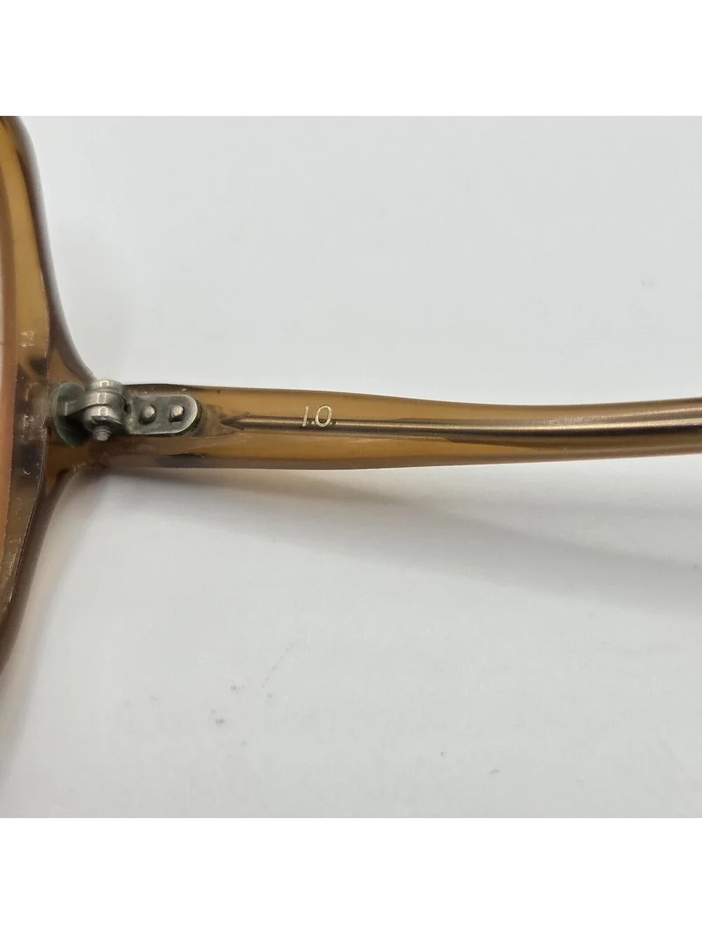 Vintage Victory USA Oversized Round Eyeglasses Frames 10 135 Brown Orange